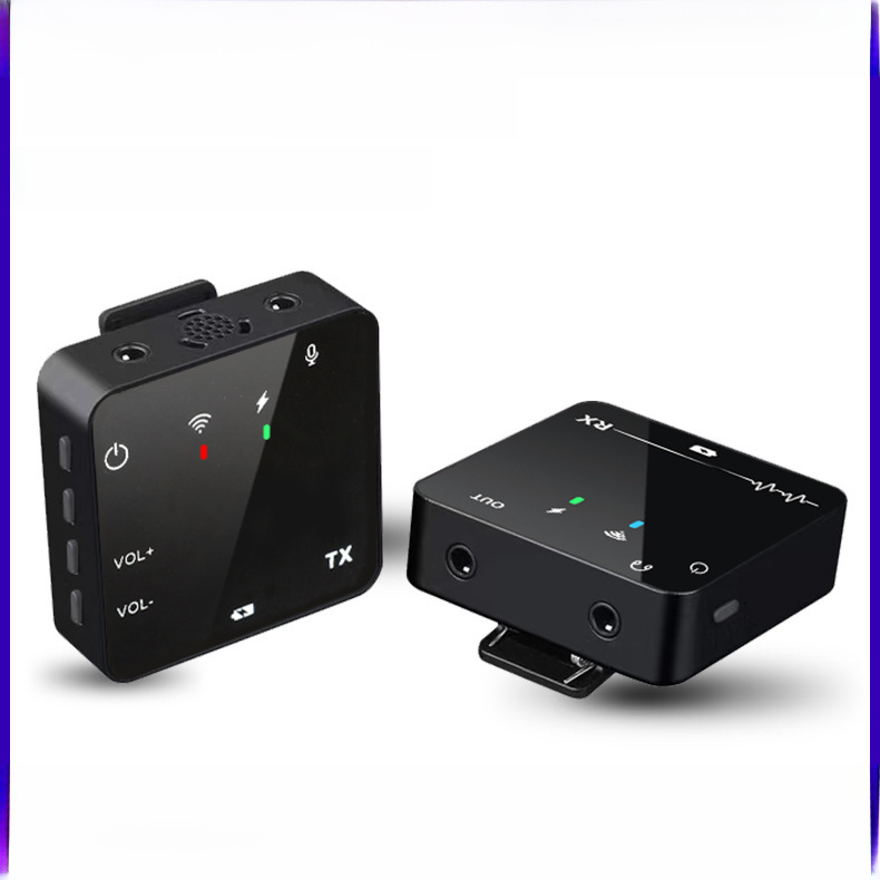 Wireless Noise-Canceling Microphone Lapel Mic for Mobile Live Streaming