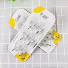 Jiadeli シームレス粘着フック 345 透明粘着フック 6 パック家庭用壁掛け釘不要パンチング強力な楕円形フック