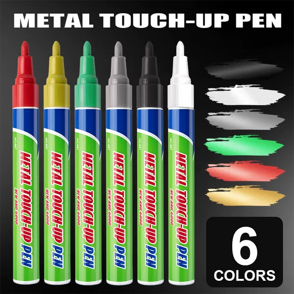 Cross-Border Tombstone Pen, Tombstone Paint Pen, 3mm Inscription Restoration Pen, Metal Pen, Paint Touch-Up Pen, Waterproof and High Temperature Resistant