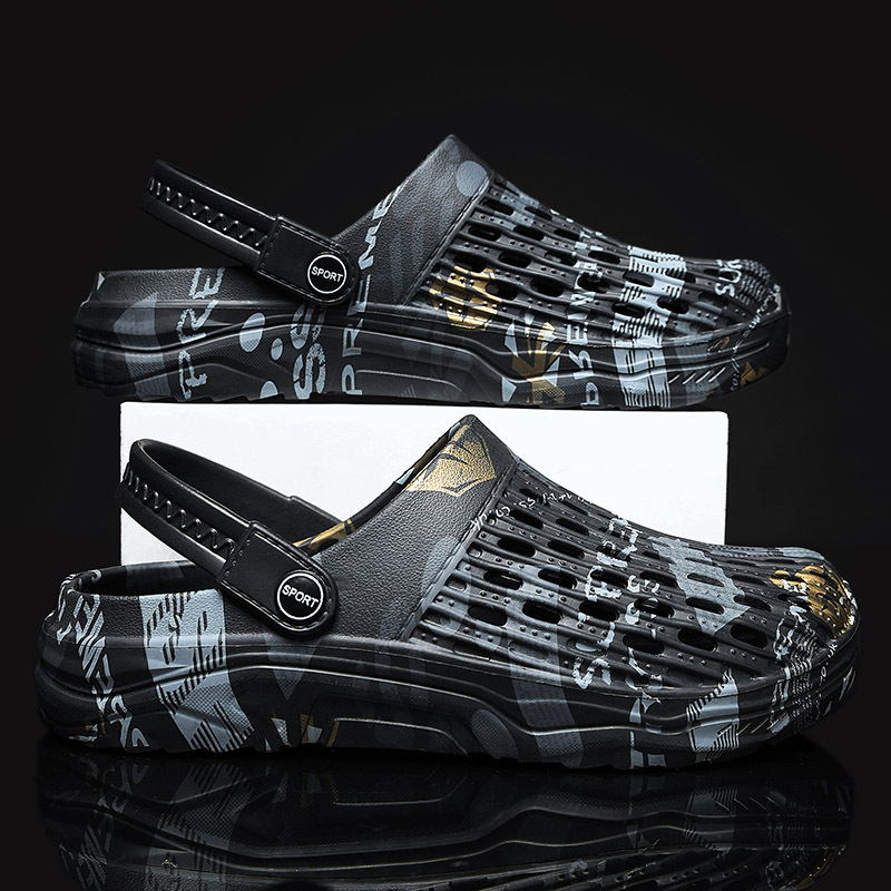 slipper summer Trend go out man Baotou Crocs non-slip outdoor Sandals drive a car camouflage Sandy beach Sandals