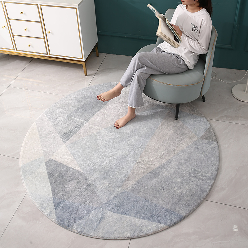 Imitation cashmere round blanket-24
