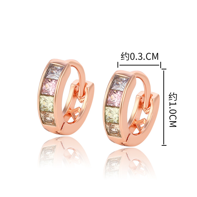 Joyería de Xuking chapado en oro rosa brillante personalidad oído anillo oído hebilla japonés y coreano pendientes de moda pendientes de alto grado al por mayor