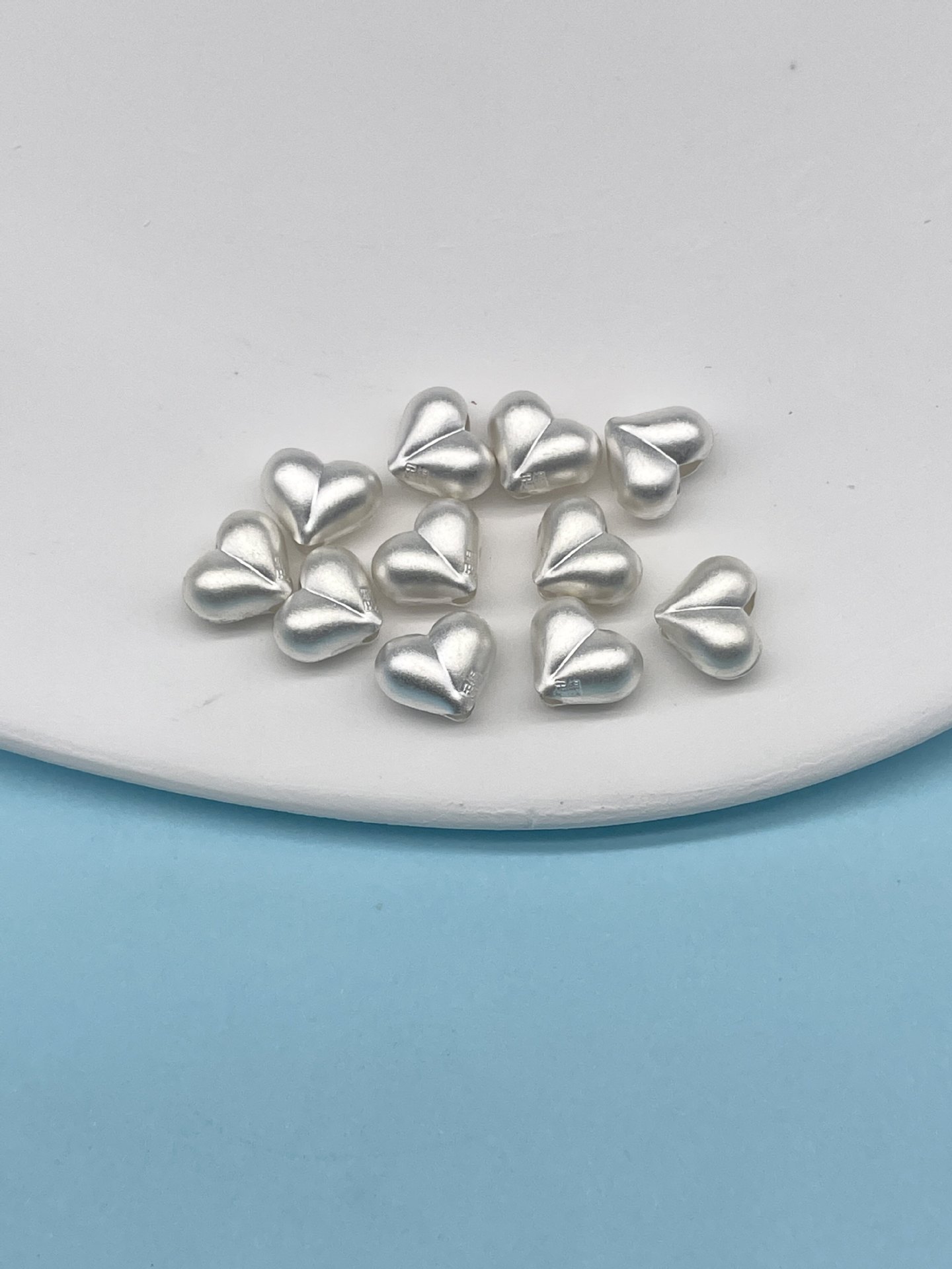 999 pure silver accessories, heart-shaped spacer beads for bracelets and necklaces, heart-shaped and oval accessories, beads for braided cords, DIY silver accessories