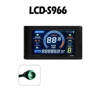 LCD-S966 ağıllı rəngli ekran sayğac, NFC funksiyalı/suya davamlı konnektor