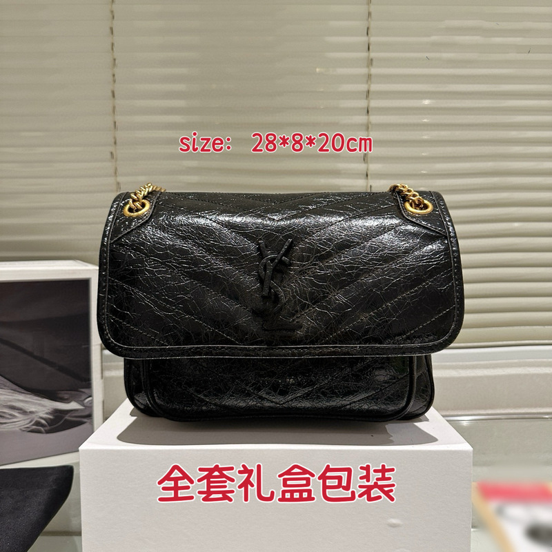杨树林包包时尚niki斜挎包通勤邮差包大容量女包高级感手提包轻奢|undefined