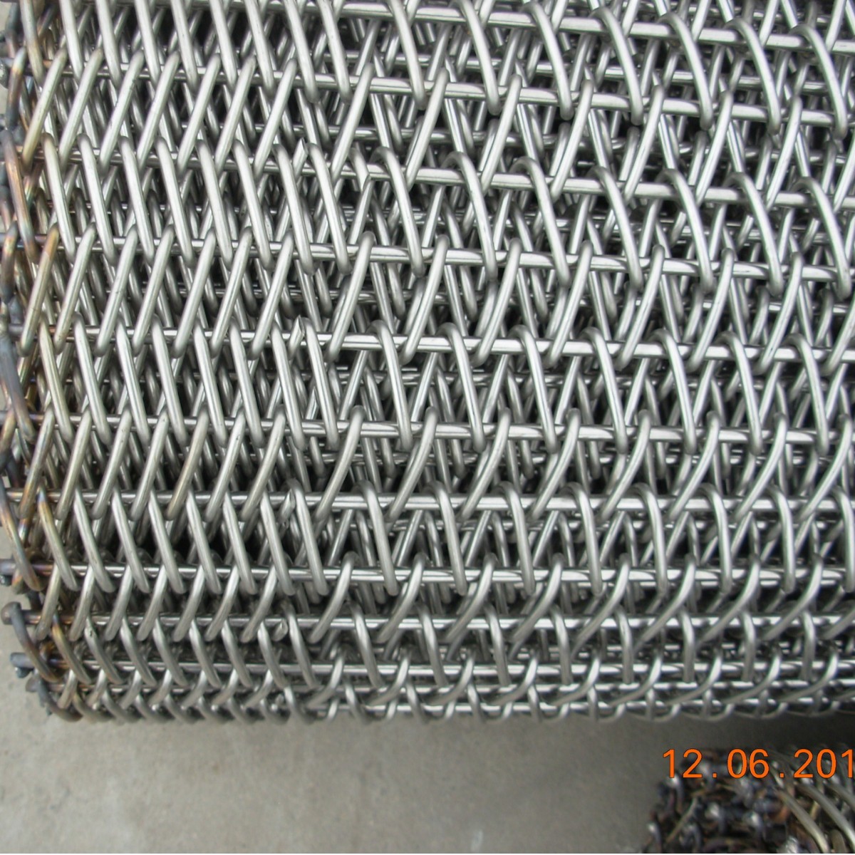 食品热处理金属网带厂 洗碗金属网带 烘干螺旋金属输送带网网带