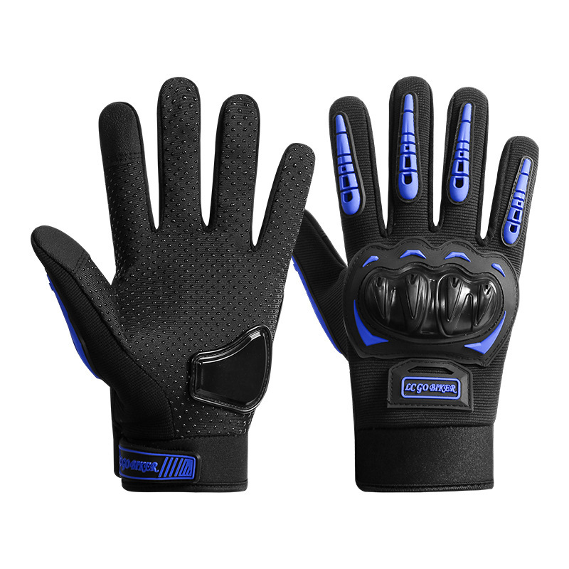 Guantes de motocicleta para montar al aire libre jinetes masculinos equipos antideslizantes y resistentes al desgaste pantalla táctil protección de cáscara dura dedo táctico largo