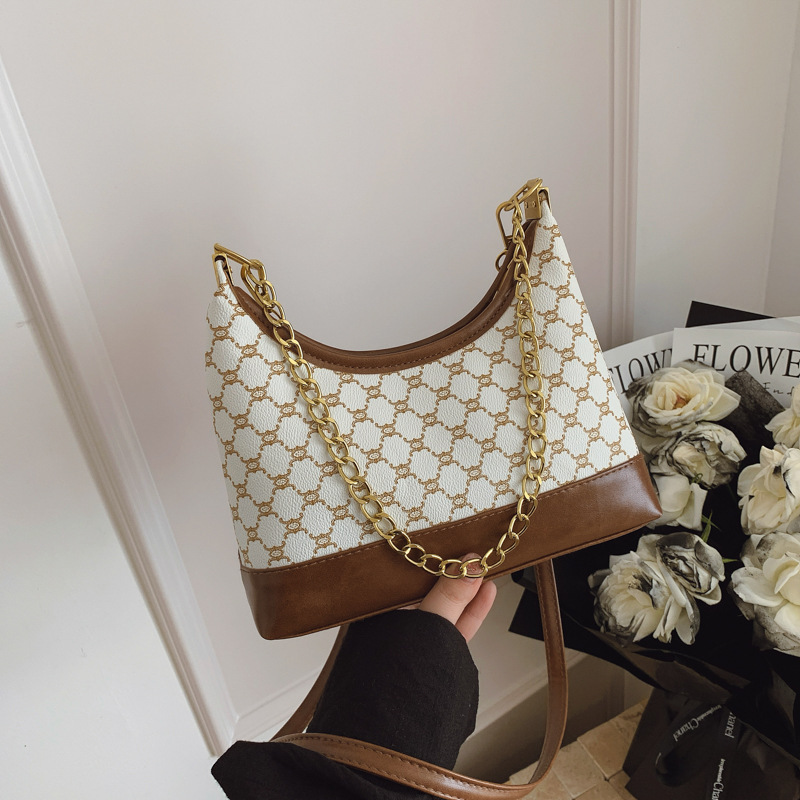 Cross-Border New Style Tote Bag, Retro Printed Shoulder Crossbody Bag, Niche Design, Fashionable and Versatile Commuter Bag for Women Cross-Border New Style Tote Bag, Retro Printed Shoulder Crossbody Bag, Niche Design, Fashionable and Versatile Commuter Bag for Women