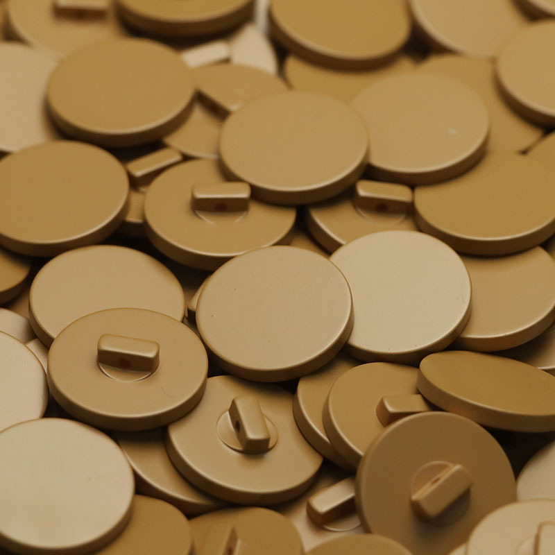 Plana pintada redonda de alta pierna botón abrigo resina rompevientos abrigo botón traje hebilla gemelos en stock al por mayor