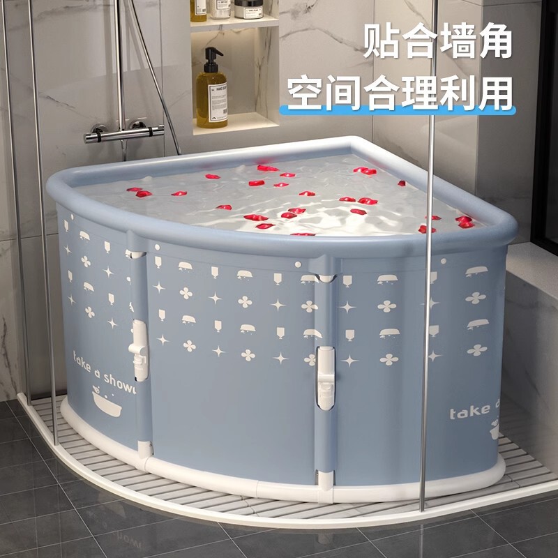 New Foldable Bathtub for Adults and Children, Foldable Bath Bucket for Home Use, Portable for Bathing and Sauna