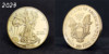 New model 2024 Foreign Trade Coin Freedom Goddess Commemorative Coin Memorial Coin Cross -border Eagle Ocean Commemorative Coin Source Factory