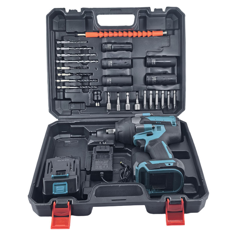 Inicio pequeña llave de impacto de torsión grande batería de litio cañón de viento eléctrico sin escobillas llave de batería de litio de impacto gran par al por mayor