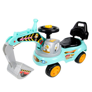 Excavator Children's Ride-On Toy Vehicle for Boys, Large Engineering Vehicle, Hook Machine, Excavator, Wholesale