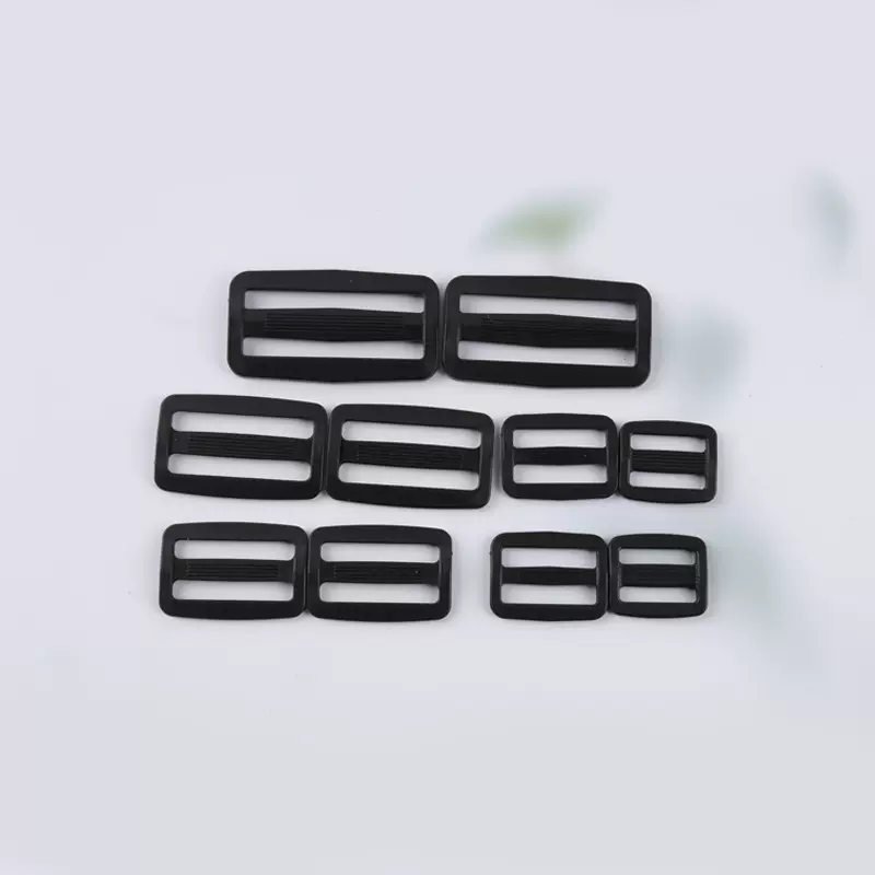 厂家现货箱包插扣腰包调节扣黑色安全卡扣箱包配件塑料日字扣批发