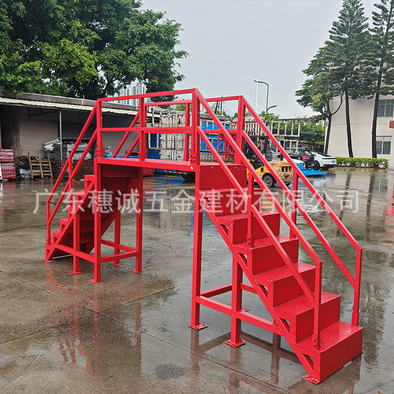 实体厂家批发爬梯走道基坑斜梯基坑爬梯屋外检修楼梯施工临时楼梯