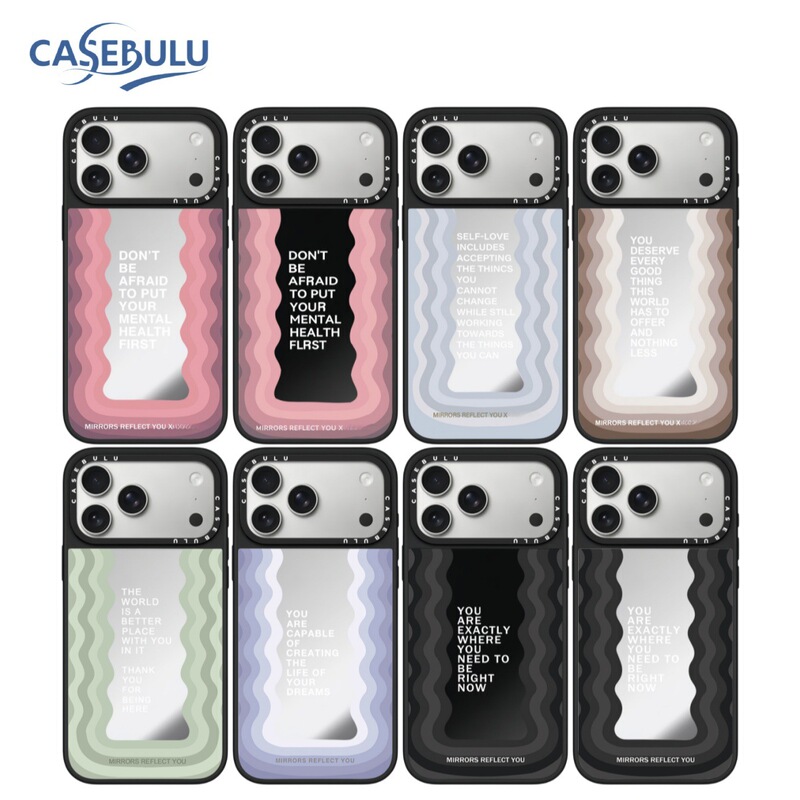 Trendy Pink Wave Pattern Case for Apple iPhone 17 Pro Max/16/15, Popular Mirror Protective Cover