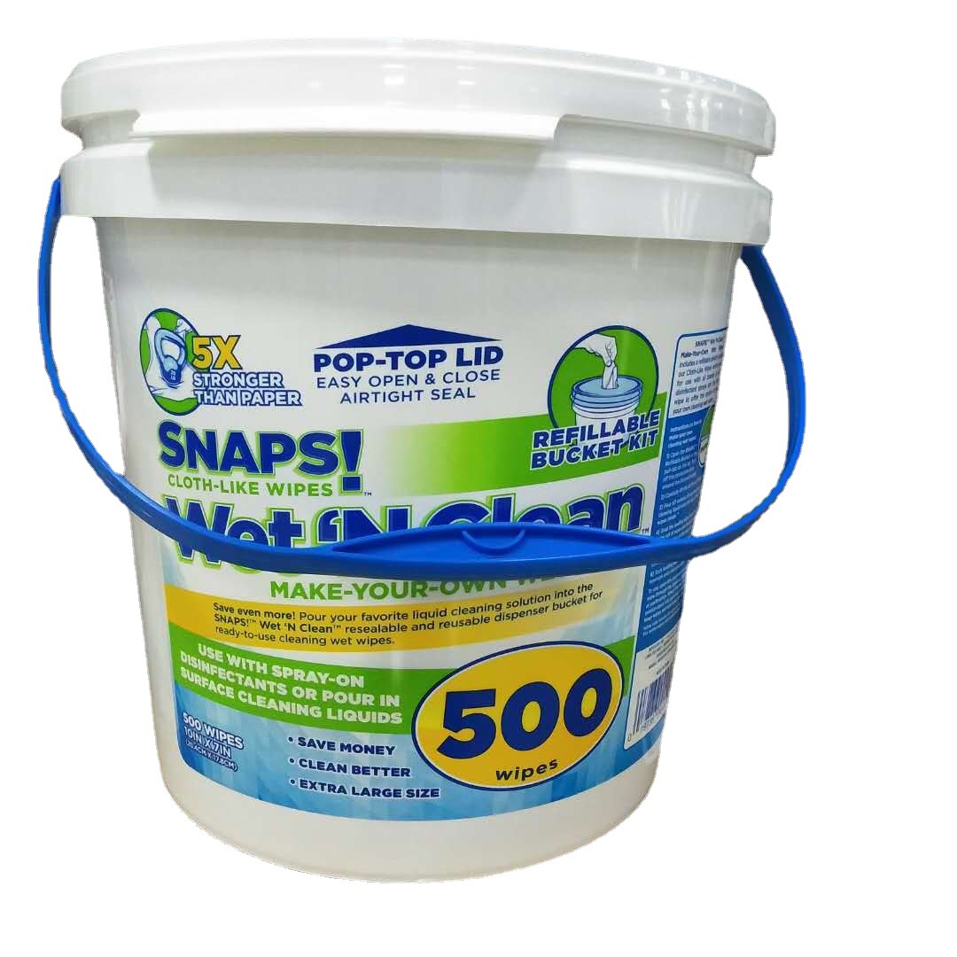 湿巾塑料桶 预浸润清洁工业湿纸巾桶  5L 8L 10L湿巾桶