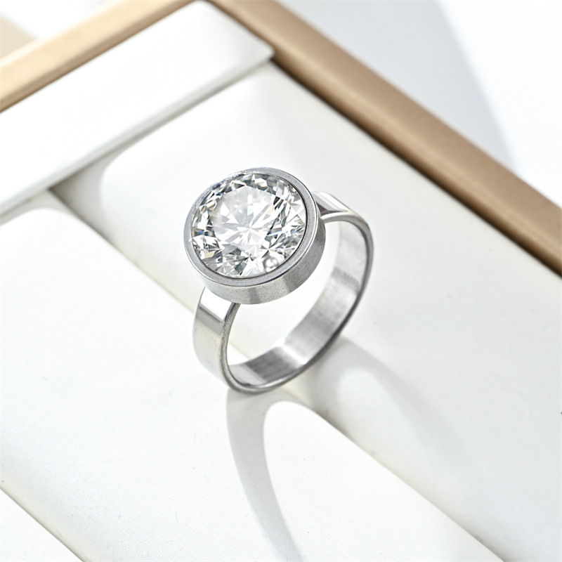 13g Weight Zircon Inlay Material Rings Classification 12, 6 Ring Size 1 Piece Quantity Daily Occasion 304 Stainless Steel Material Letter, Electrocardiogram Pattern All Seasons Season Unisex Gender Polishing Design Elegant, Simple Style Style Elegant Simple Style Letter Electrocardiogram 304 Stainless Steel Polishing Zircon Unisex Rings Men Band Rings 3