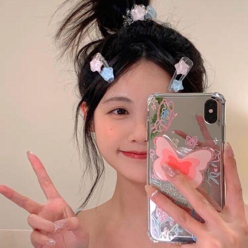 Sweet girly bangs side clip headband hair accessories for women sweet girl with added sugar ~ cute star hair clip