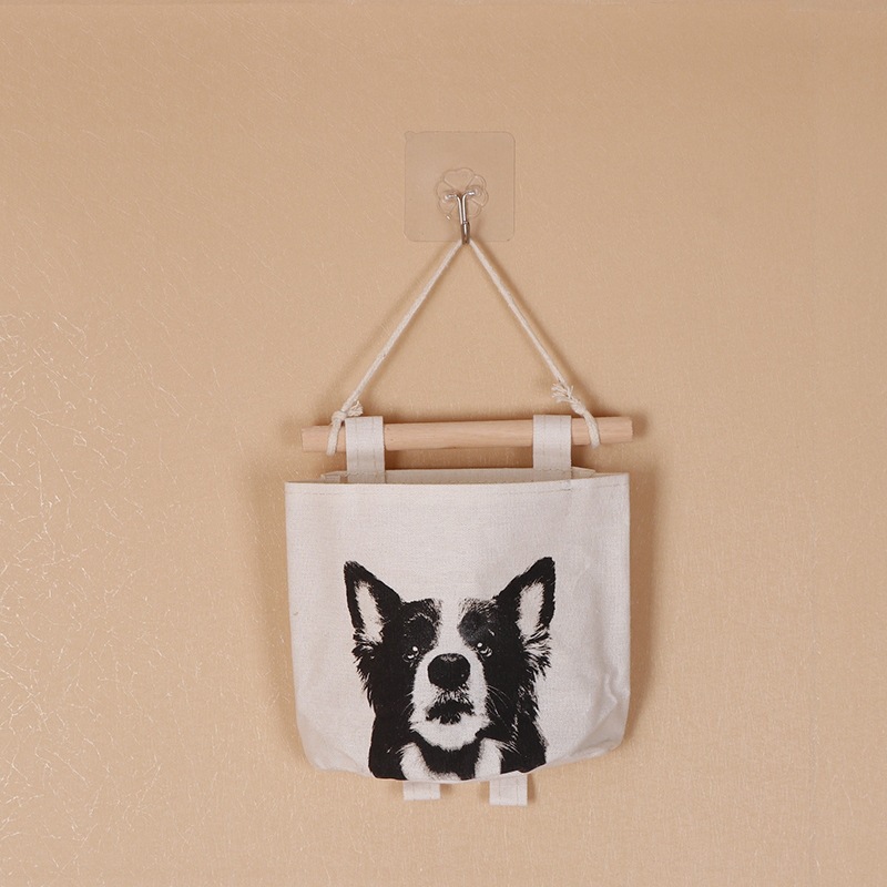 Color de lino solo bolsillo multi-Bolsillo colgante bolsa hogar bolsa nueva zakka almacenamiento bolsa al por mayor