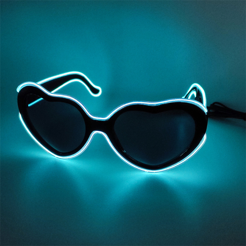 Fiesta de fiesta carnaval baldi apoyos gafas de amor ayuda transfronteriza venta caliente fluorescencia luminosa Halloween