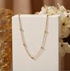 Fashionable jewelry from pearl, chain, necklace, 2021 collection, European style, simple and elegant design, bright catchy style