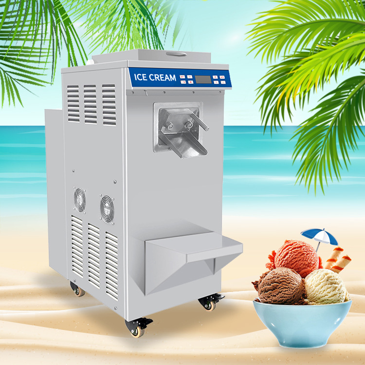 Manufacturer Wholesale Air-Cooled Commercial Vertical Hard Ice Cream Machine Italian-Style Scoop Ice Cream Machine Supports Cross-Border Export