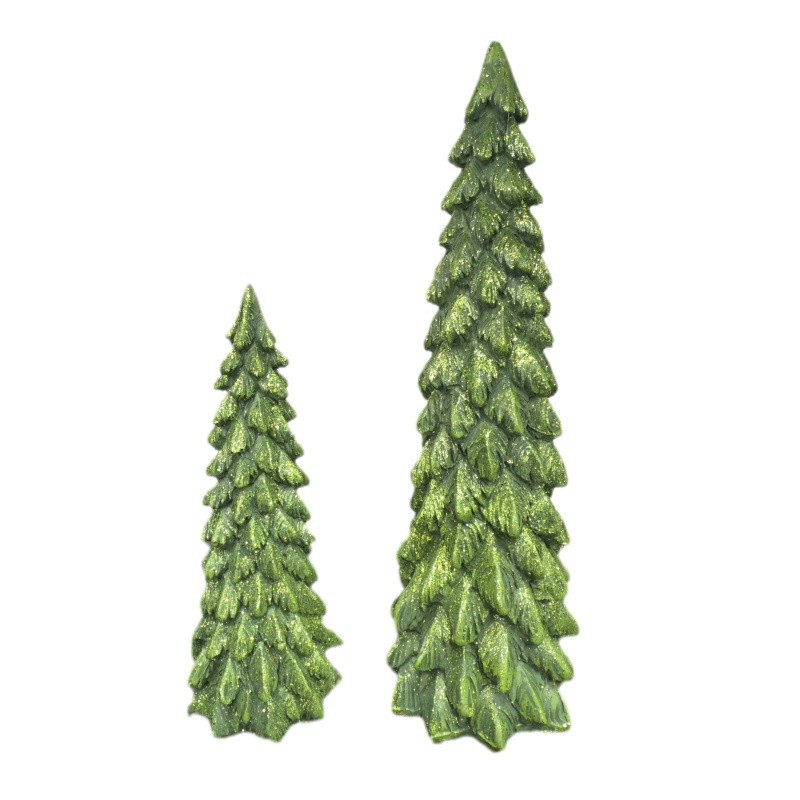 国境を越えたクリスマスツリーの装飾樹脂工芸品デスクトップお祭り雰囲気のシーンの装飾はラベルを置き換えることができます