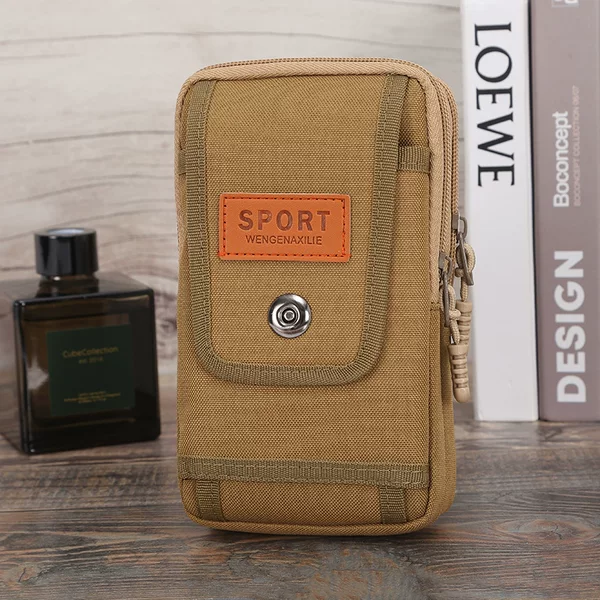New Mobile Phone Bag Men's Waist Bag Work Site Wear Belt Mobile Phone Bag Bag Portable Large Capacity Mobile Phone Case