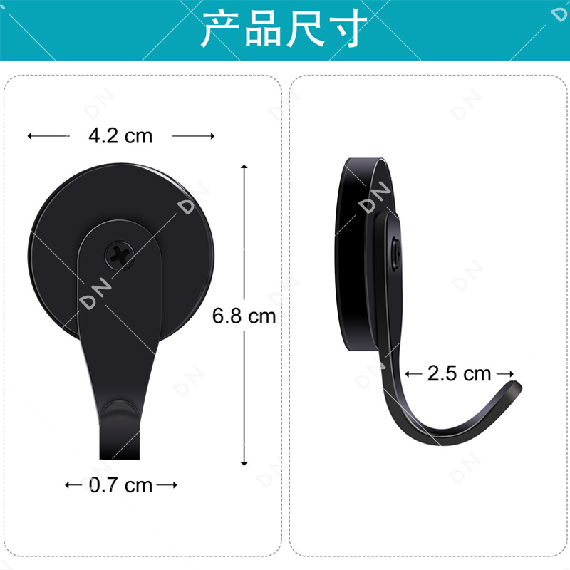 Gancho de hierro magnético fuerte Garland imán gancho magnético cocina y baño refrigerador gancho magnético