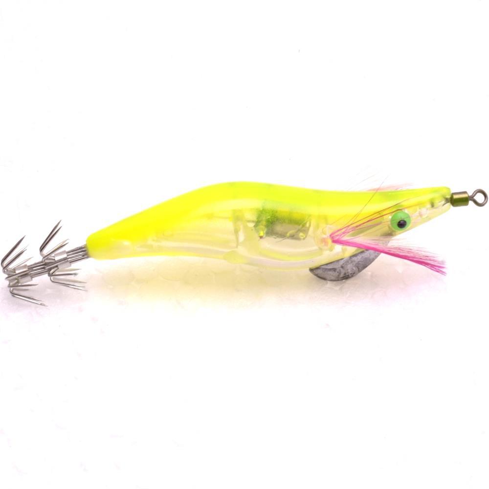 LED electrónico luminoso calamar gancho electrónico camarón de madera Camarón Octopus Hook calamar cebo luminoso Luya cebo luminoso cebo falso