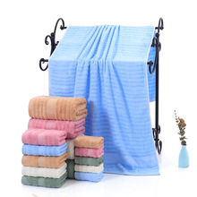 竹纤维水波纹浴巾批发提花礼品成人浴巾超市家用洗澡浴巾logo定制