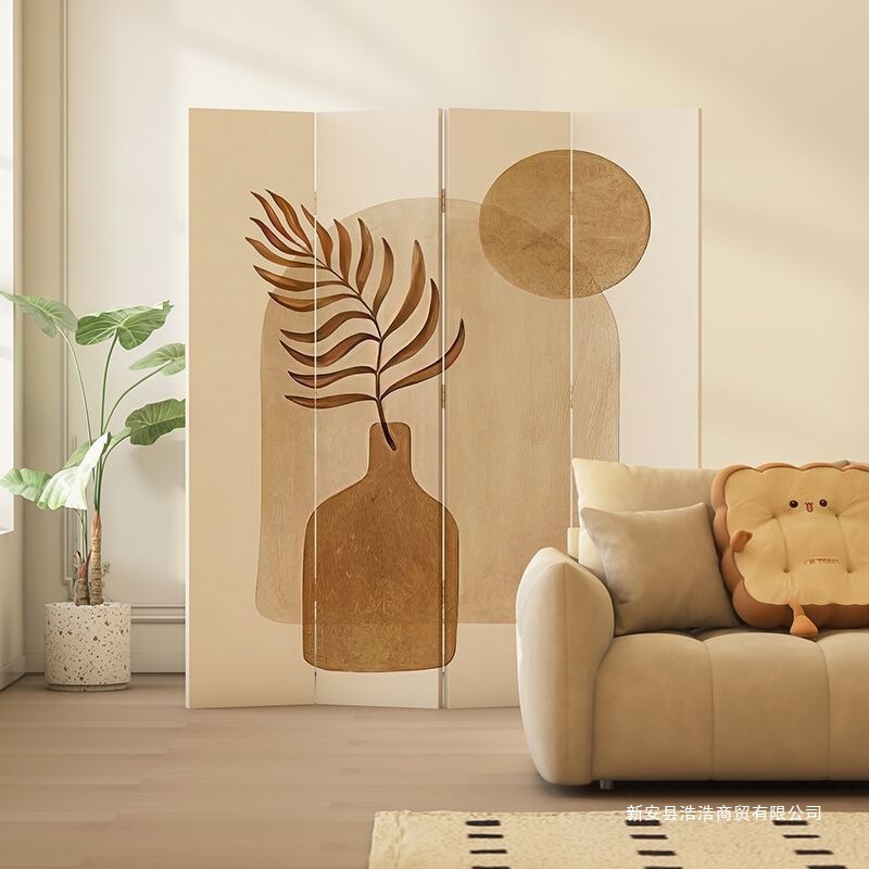 Modern Minimalist Folding Screen Partition for Living Room Entrance, Bed Decoration, Movable Bedroom, Office, Sofa Folding Screen