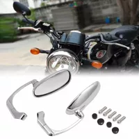 Ranger Stick King GN Ретро Мотоцикл Модифицированное кофейное зеркало заднего вида с черным покрытием Зеркало заднего вида Большой вид