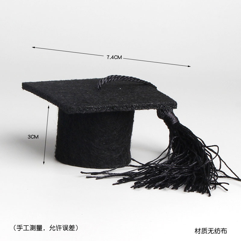 Doctor hat cake decoration ornaments tassel non-woven fabric…