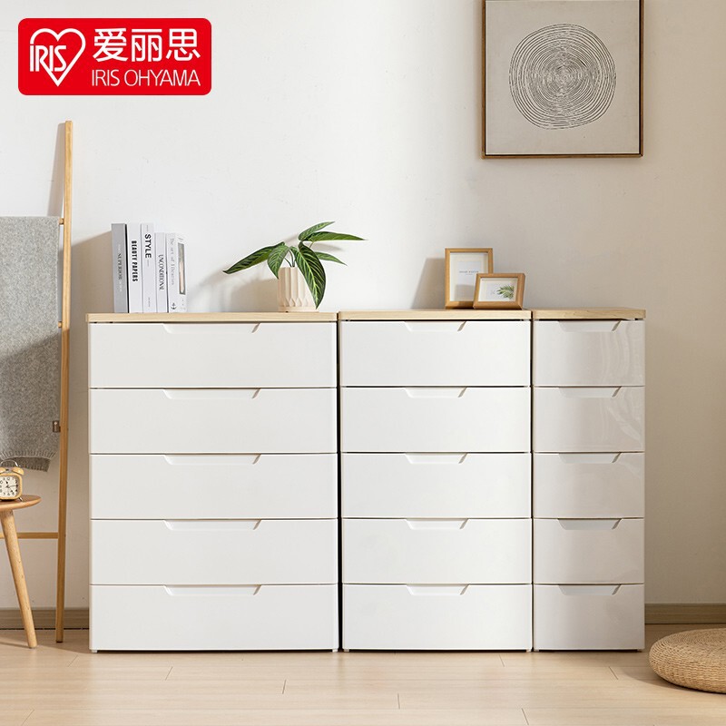 Japanese iris storage cabinet wardrobe Alice drawer storage cabinet large chest of drawers plastic bedside table
