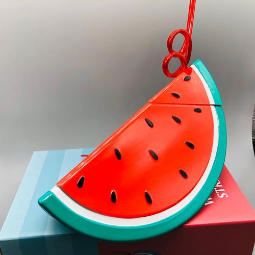 ins cartoon children student pineapple shaped plastic cup watermelon lemon summer straw cup handy water cup