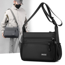 奥天斜挎包男2024春季新款男女通用大容量单肩包多层轻便牛津布包