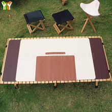 現貨戶外野營皮革桌墊 可水洗露營野餐折疊地墊 適配多尺寸餐桌墊
