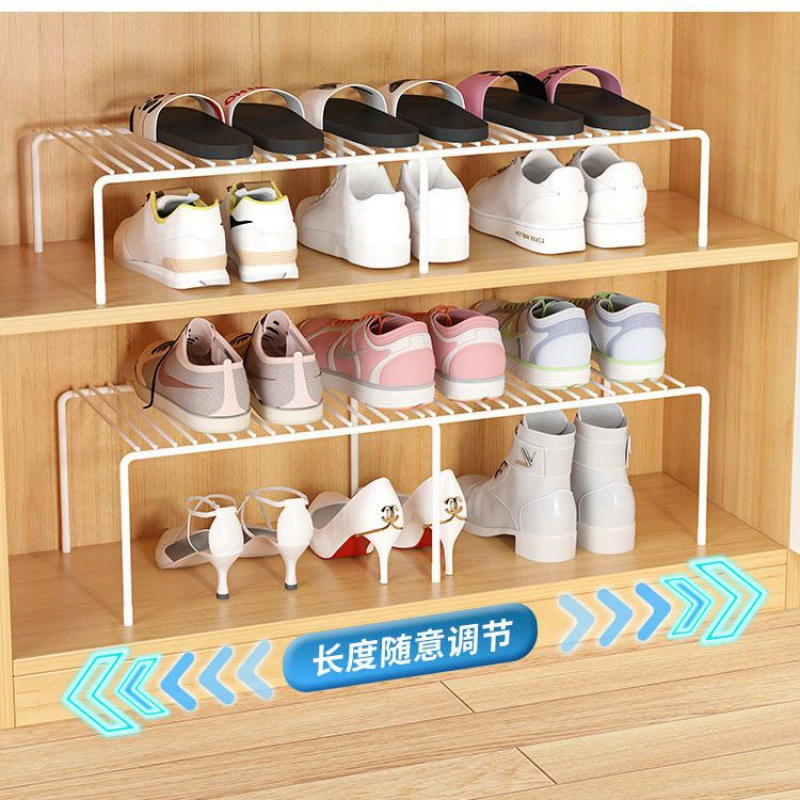 Shoes storage rack Shoe rack provincial space storage partition frame cabinet interior partition partition can retract the layered shelf