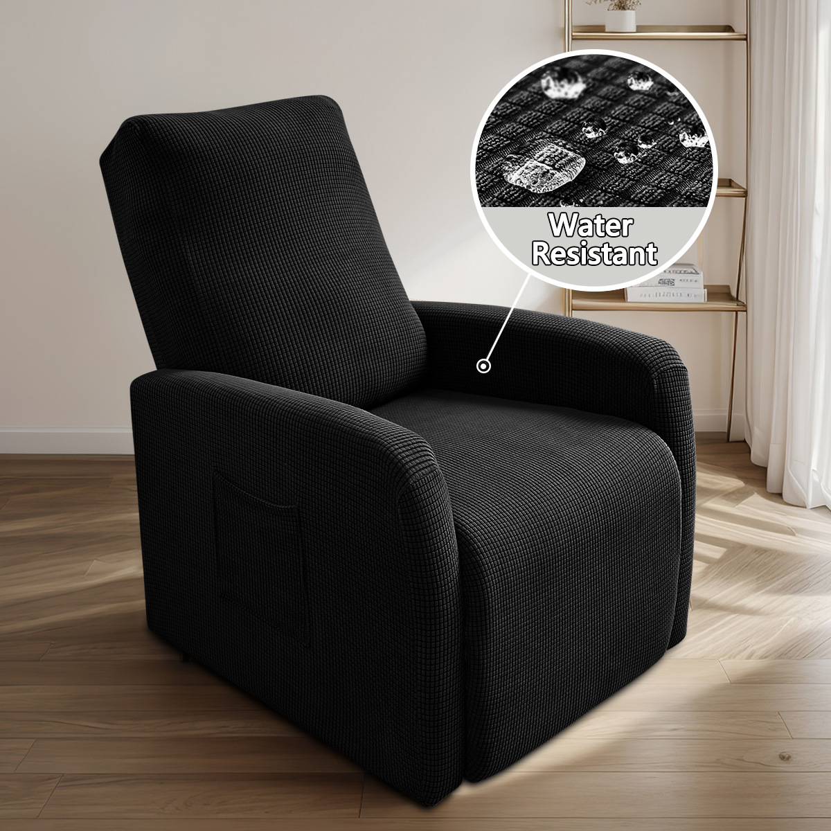 Amazonas impermeable elástico pelusa pequeña cubierta de sofá Chivas granos de maíz de una sola persona cubierta de sillón de descanso tipo split