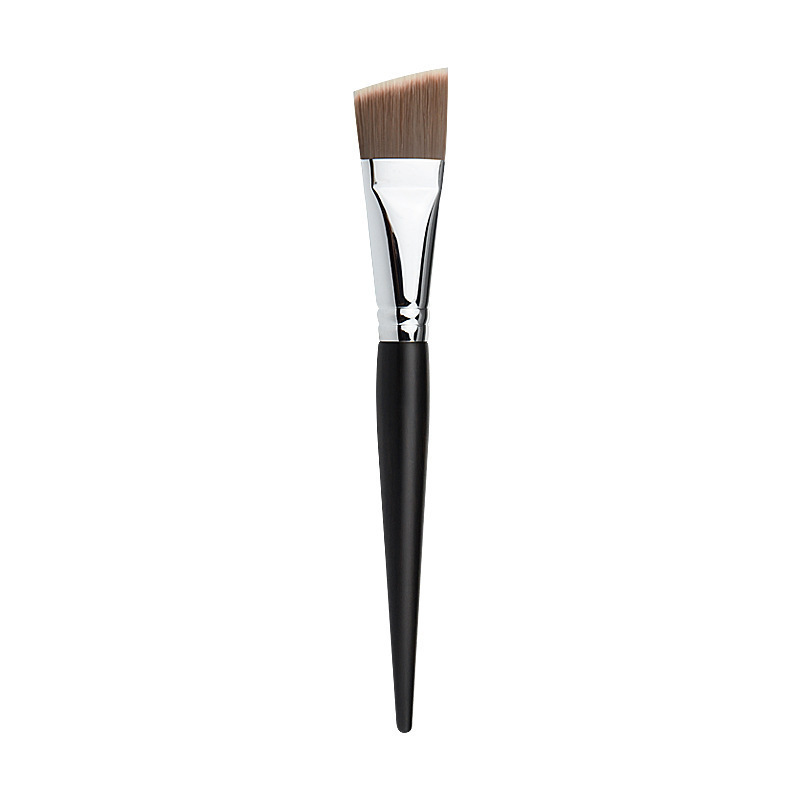 Nuevo cepillo de base de cuchilla inclinada no come cepillo de maquillaje de cabeza plana máscara de cepillo sin marcas de estilo portátil herramientas de maquillaje