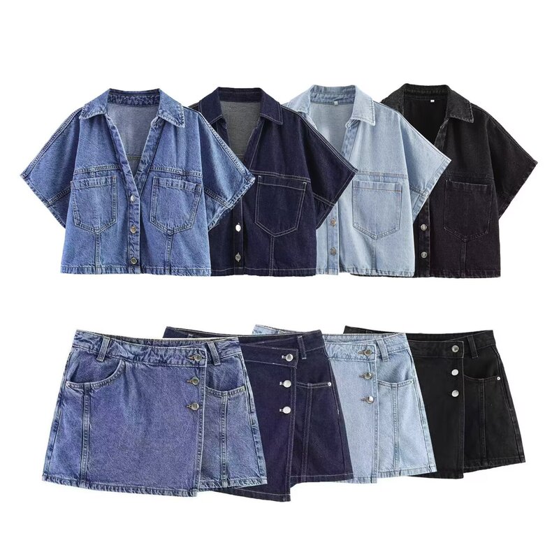 Taop&Za Women's Clothing 2026 Summer New Fashion Casual Short Shirt 7484044 Culottes 7484045