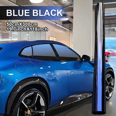 Automotive Film Film, Car Window Sunshade Film, Solar - 50300cm-gradient-black-and-blue