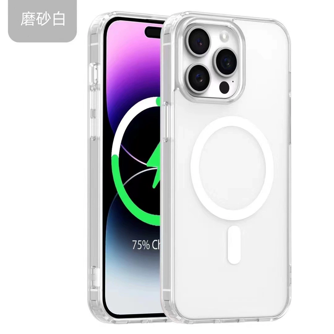 Подходит для iPhone 16 Pro, матовая магнитная чехолclear для Apple 15 Pro MagSafe, чехол для мобильного телефона