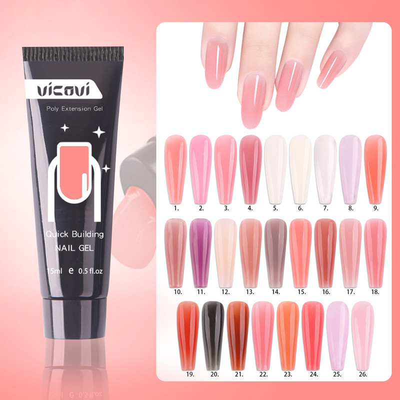 Nude Extension Glue Manicure Set Nail Mold Fast Phototherapy Gel Nail Sealant Glue Holder for Nail Salons