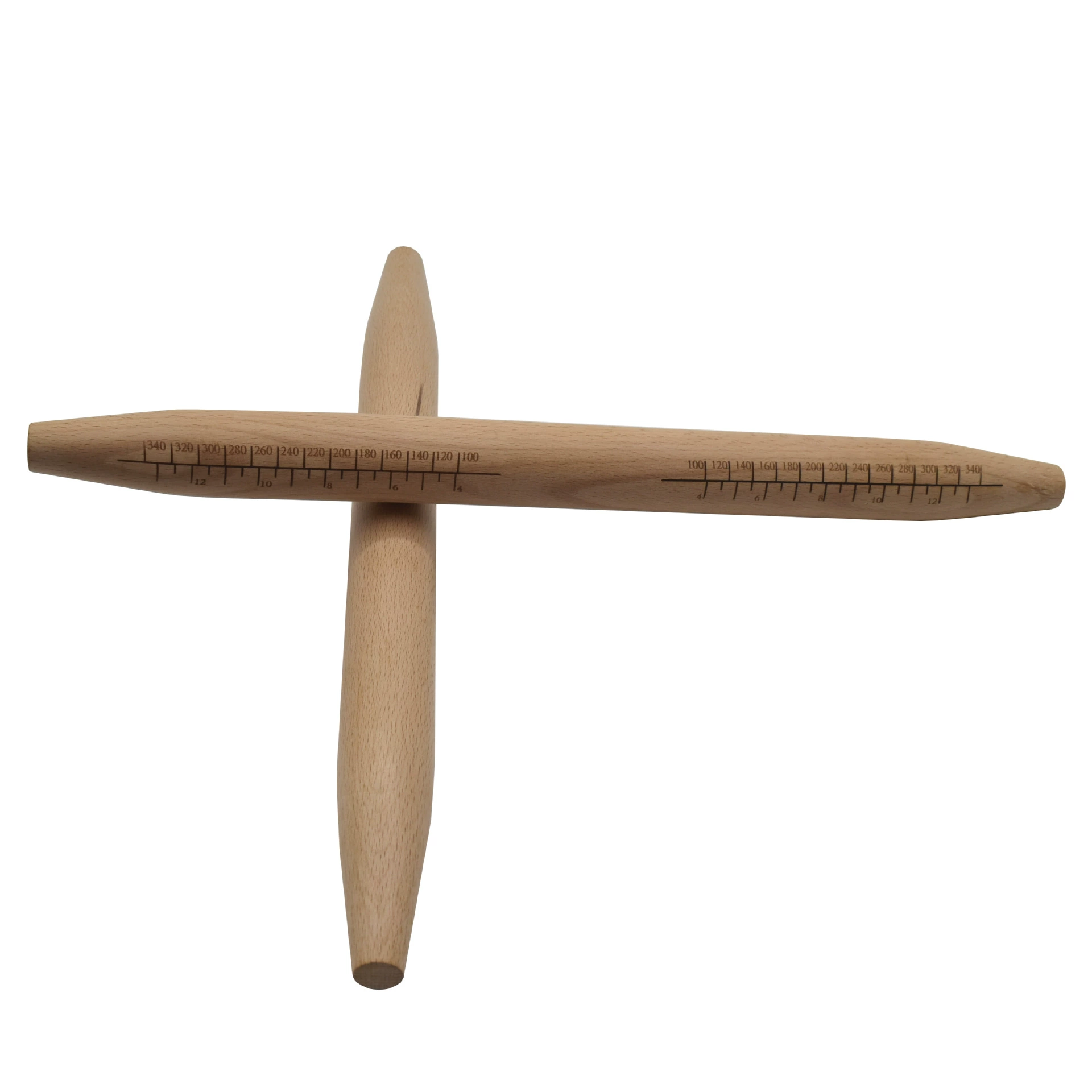 Rolling pin large beech household solid wood dumpling skin drum stick baking tool kitchen plasticine toy scale