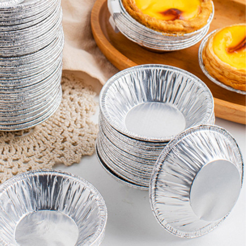Egg tart mold disposable tin foil egg tart tray aluminum foil Portuguese egg tart bottom tray 100 pieces egg tart cup cake mold