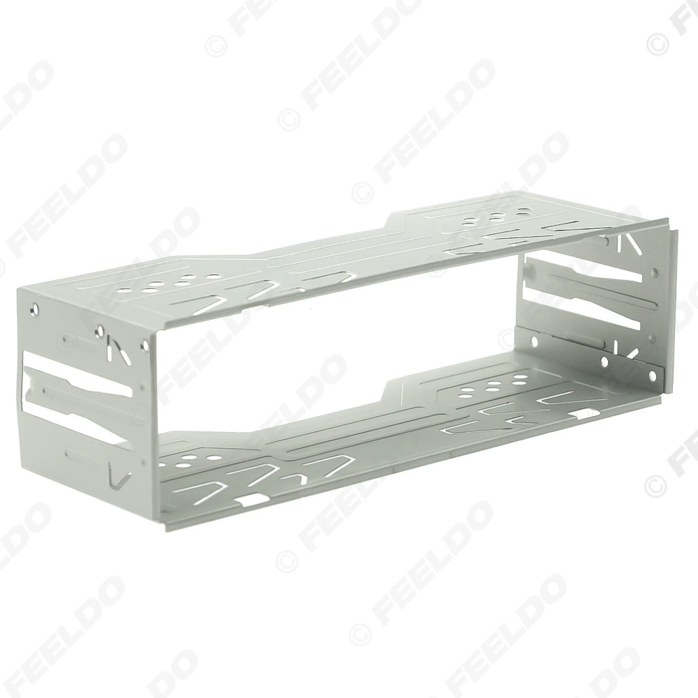 Кронштейн для установки автомагнитолы, одинарное крепление, железная рама, 1DIN, для модификации аудио- и видеосистемы автомобиля, 178*50 мм