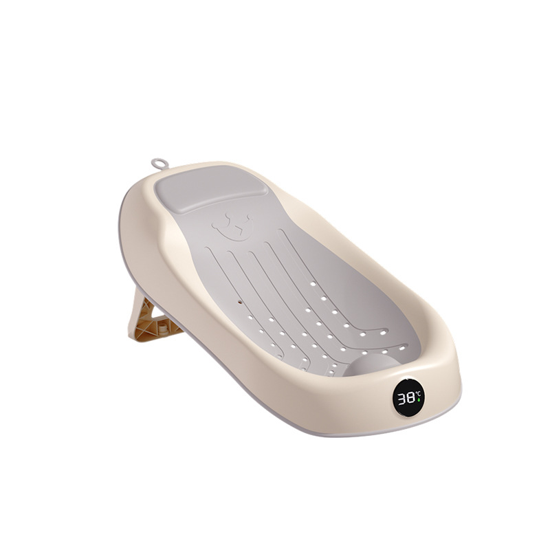 bañera infantil antideslizante doméstica colgante plegable sensible a la temperatura rack de baño bebé bañera recién nacida artefacto de baño